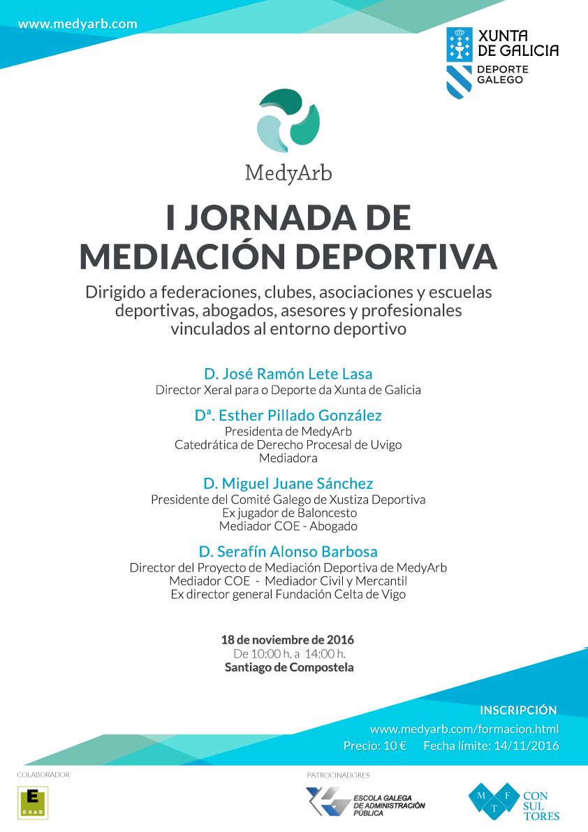 I Jornada de Mediación Deportiva Santiago de Compostela